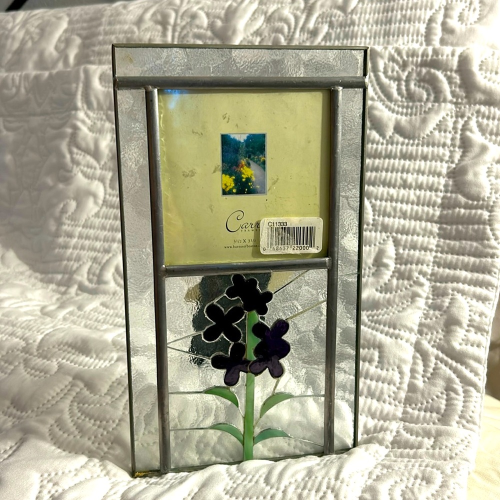 NWT Carr frames Renaissance Artisan Collection w/ Mosaic technique floral glass